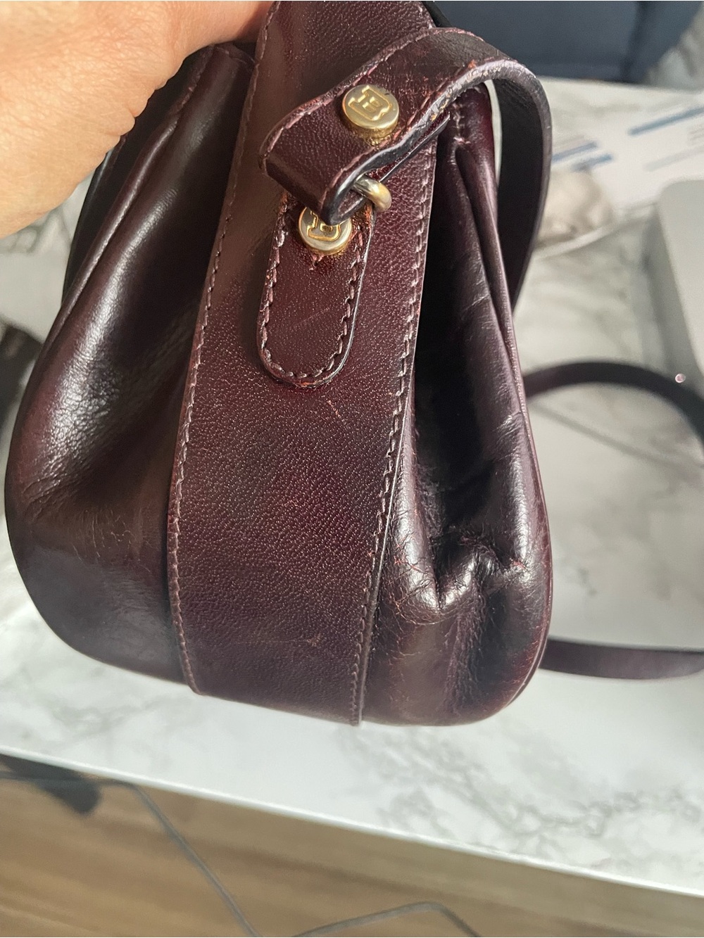 Bally Mahogany Crossbody - Picture 2 of 16